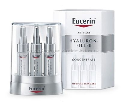 Юсерин / Eucerin Hyaluron-Filler Концентрат за запълване на бръчки 6х5мл. 