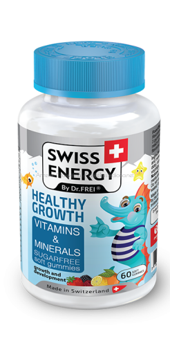 Swiss Energy Детски желирани витамини Здравословен растеж х60 броя 