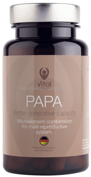 Papa за мъжко репродуктивно здраве х60 капсули Vital Concept