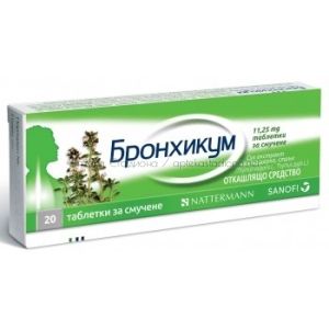 Бронхикум / Bronchicum Таблетки за смучене при кашлица х20 бр
