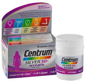 Центрум Силвър / Centrum Silver витамини за жени 50+ A-Z 30 таблетки