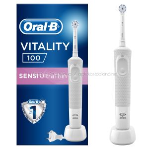 Орал Б / ORAL-B VITALITY Sensitive електрическа четка за зъби D100 Sensi Ultra Thin, 1 бр.