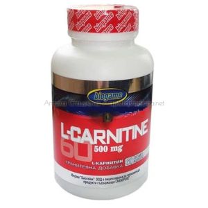 Л-карнитин / L- Carnitine  Biogame за изгаряне на мазнини 500 мг х60 капсули