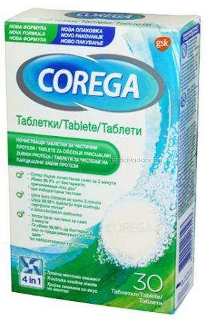 Корега Партс / Corega Parts Почистващи таблетки за частични протези х30 бр 