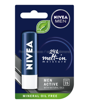 Нивеа / NIVEA Балсам за устни Active for Men