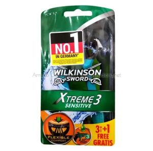 Уилкинсън / Wilkinson Sword Xtreme 3 Sensitive Самобръсначка за мъже  с 3 ножчета, 4 бр. / опак.