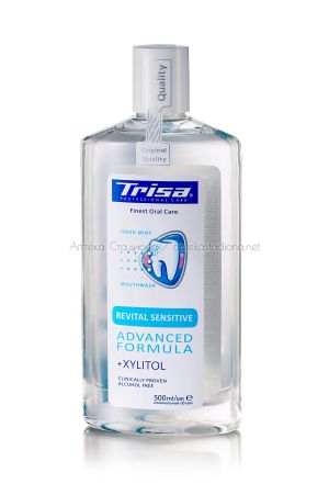Вода за уста TRISA Revital Sensitive, 500 ml