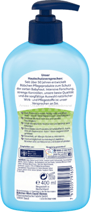 Бюбхен / Bübchen Бебешки шампоан за коса и тяло с алое вера Bad & Shampoo 400 мл.