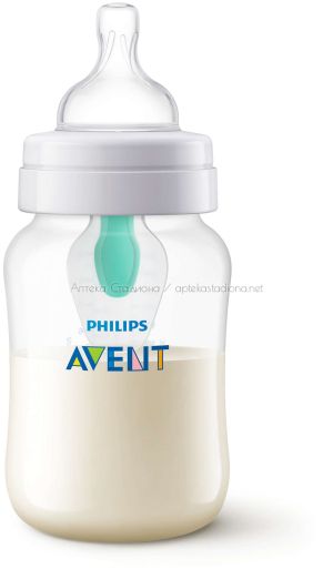  Авент / Philips-Avent Шише за хранене Anti-colic с отвор AirFree™, 260мл. 1 м +