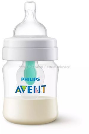  Авент / Philips-Avent Шише за хранене Anti-colic с отвор AirFree™, 125мл. 0 м +