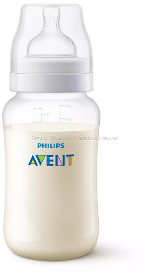  Авент / Philips-Avent Бебешка бутилка против колики, 330мл. 3 м +